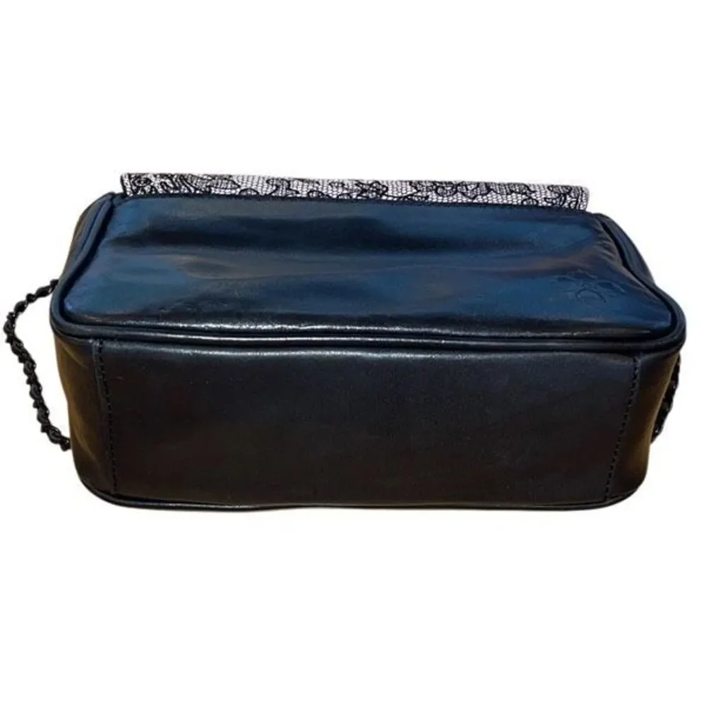 Patricia Nash Womens Chantilly Lace‎ Lorenza Crossbody Bag Black White NWT
